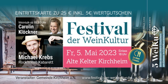 Eintrittskarte Festival der WeinKultur