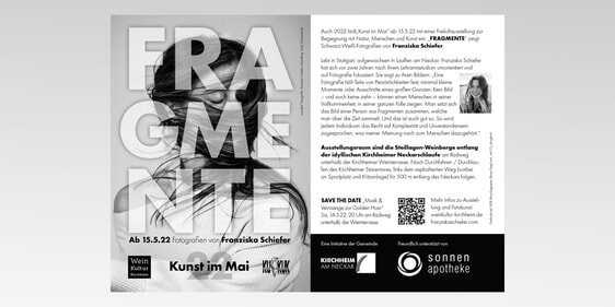 Flyer „Fragmente“ Freiluft-Ausstellung